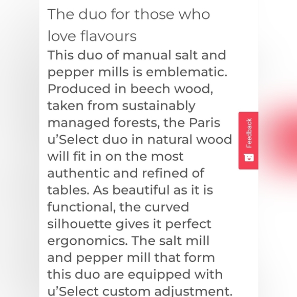 Peugeot Paris Salt & Pepper Mills natural wood - Picture 6 of 6